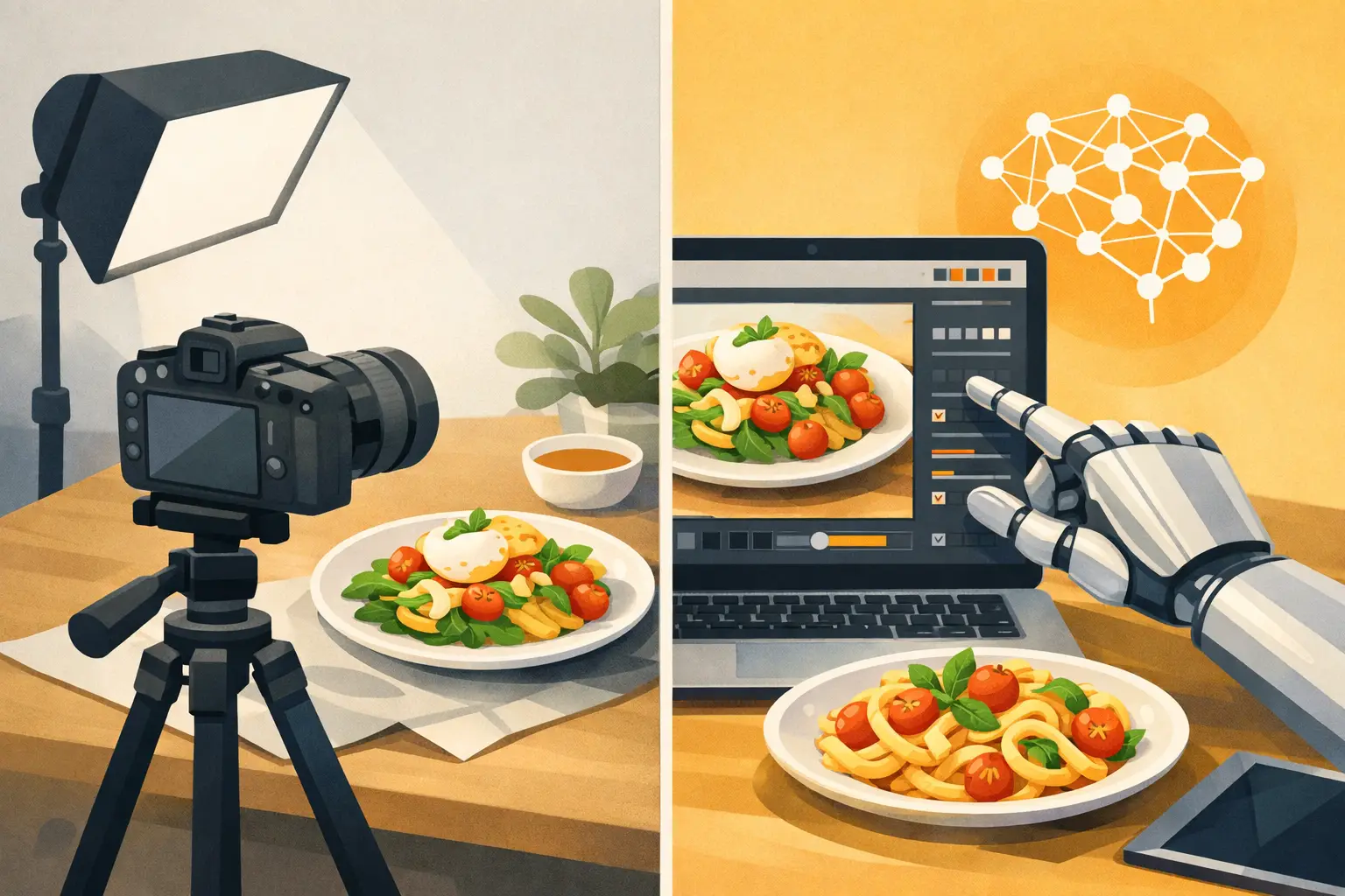 Food Photography vs AI for Food Brands