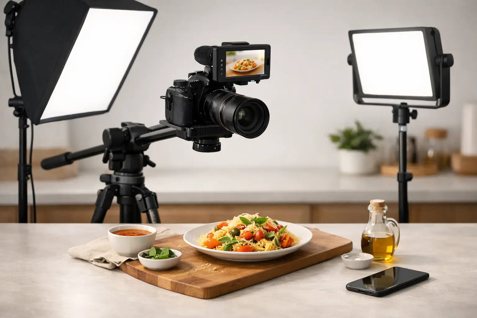 Food Video Setup for Fast, Consistent Output