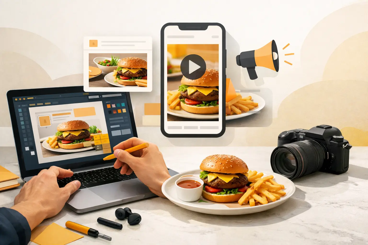 How to Create Restaurant Ad Creatives