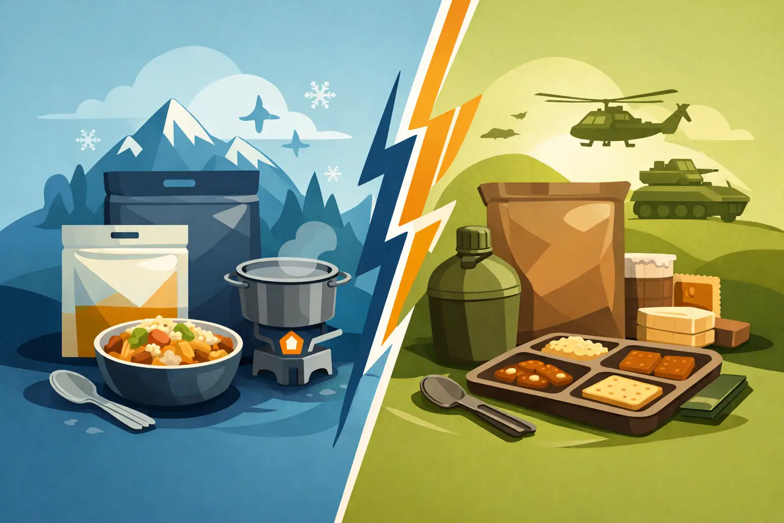 Freeze Dried Meals Versus MRE: Which Wins?
