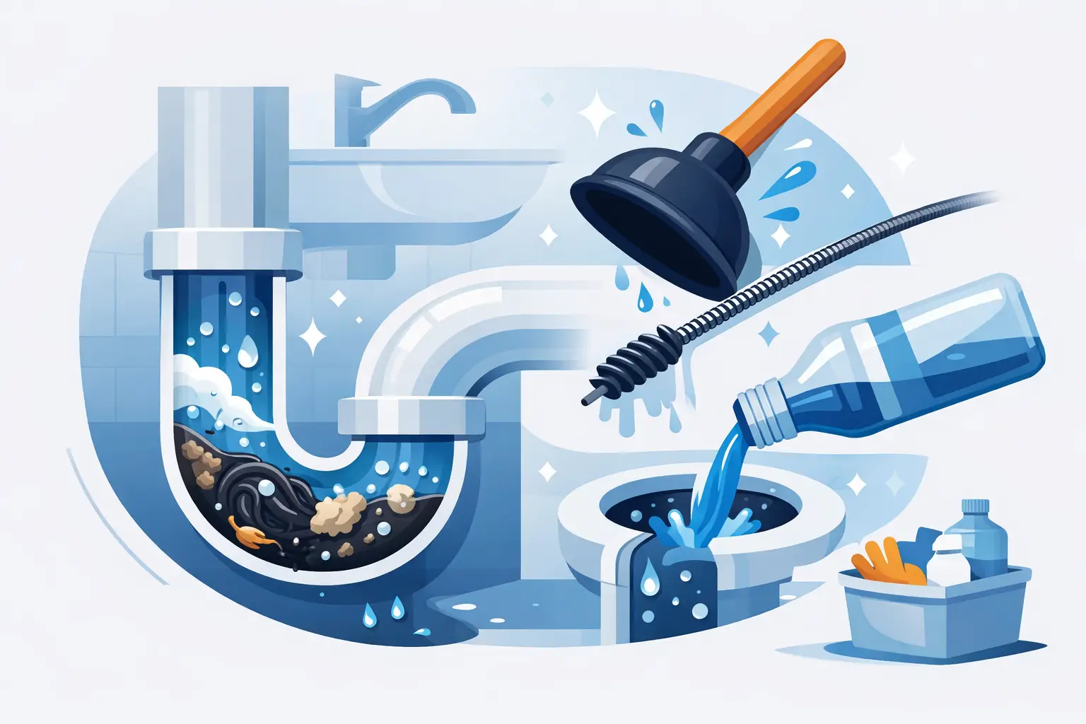 How to Clean Out a Drain the Right Way