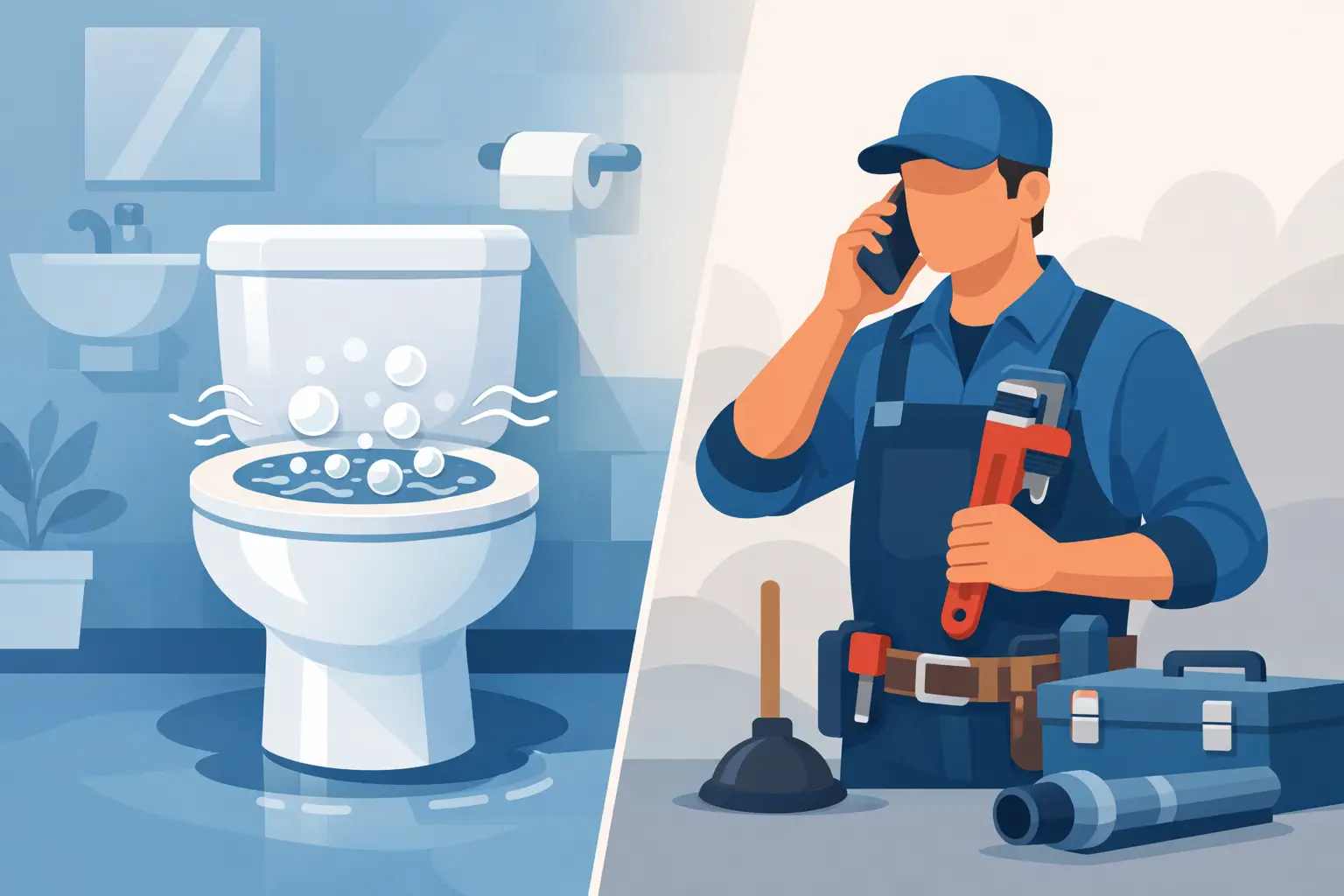 Toilet Bubbling Causes and When to Call a Plumber