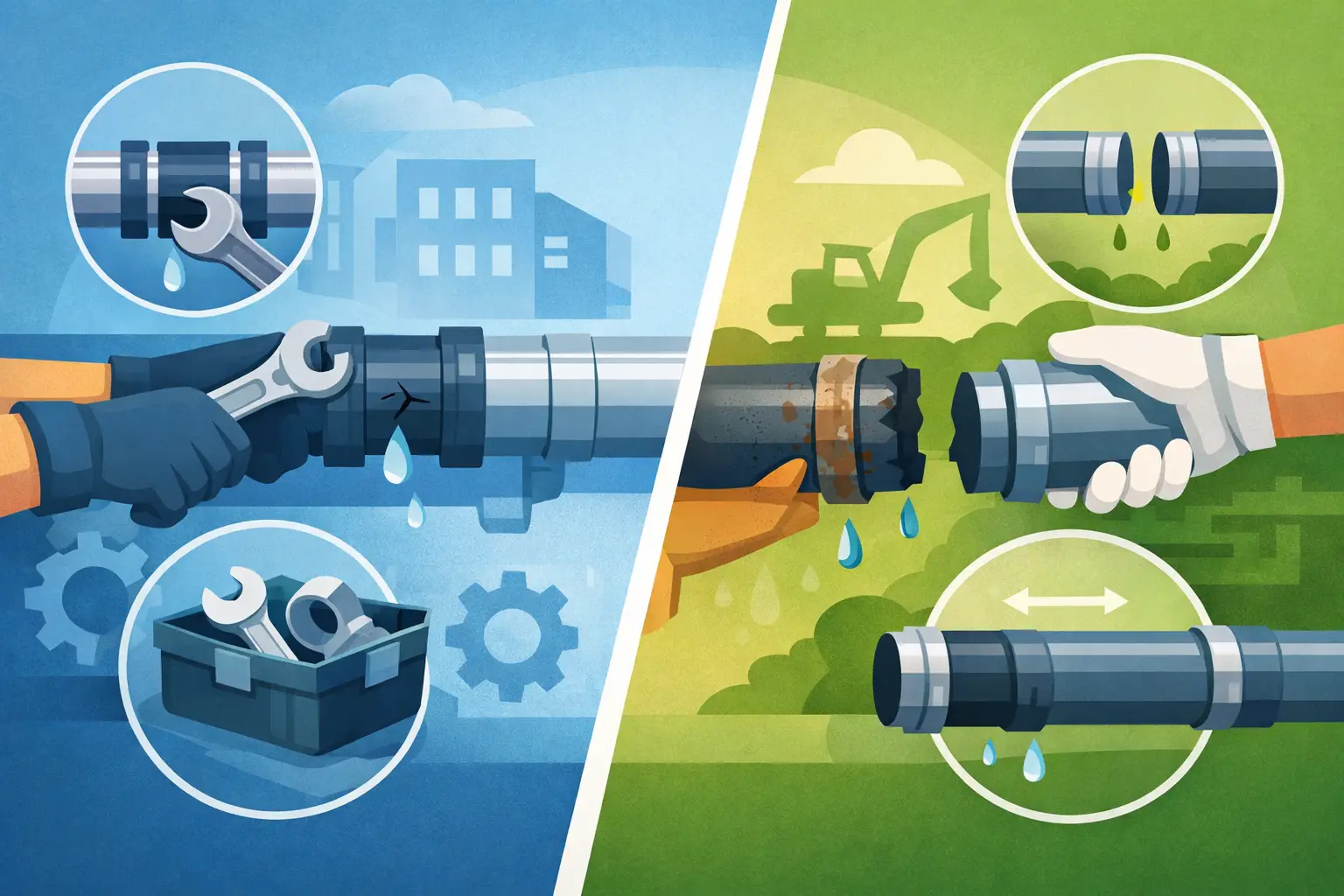 Pipe Repair Versus Pipe Replacement Explained
