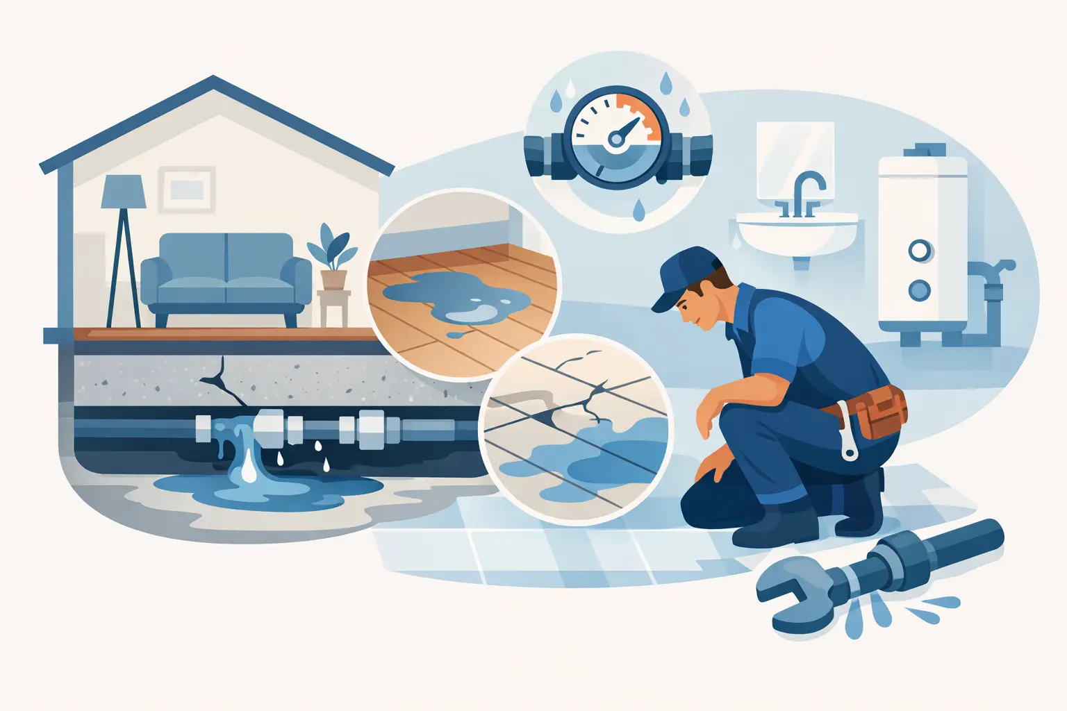 7 Slab Leak Signs That Call for Plumbing Help