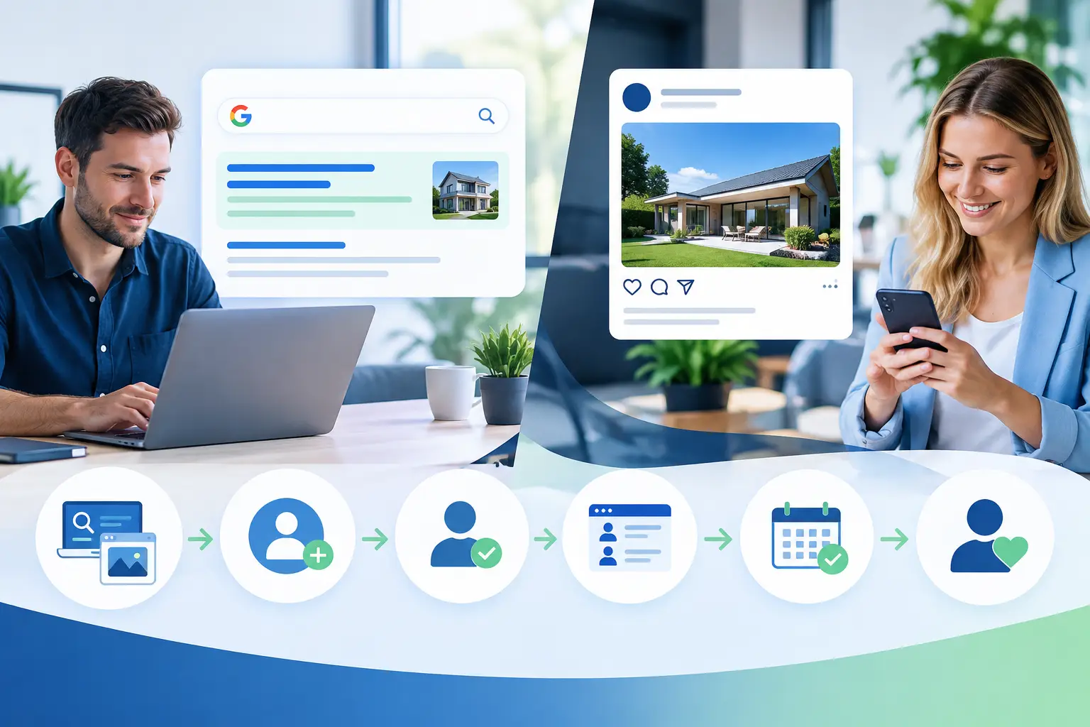 Zoekadvertenties versus sociale advertenties