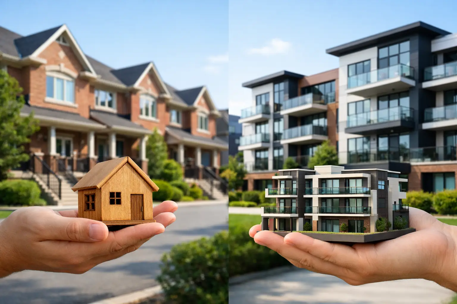 Freehold or Condo Townhouse: Which Fits You?