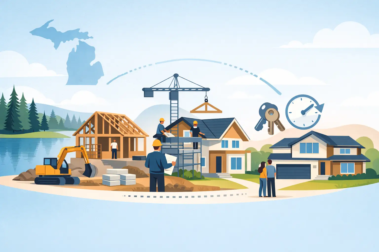 Custom Home Construction Timeline Michigan