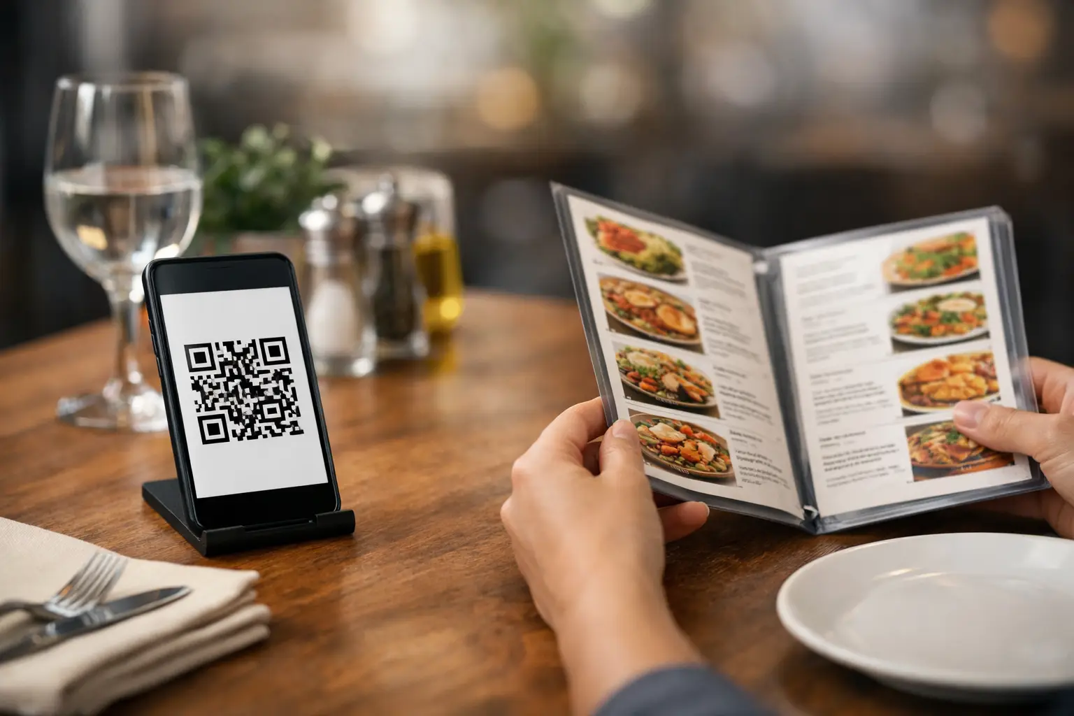QR κατάλογος ή πλαστικοποιημένο μενού στην εστίαση