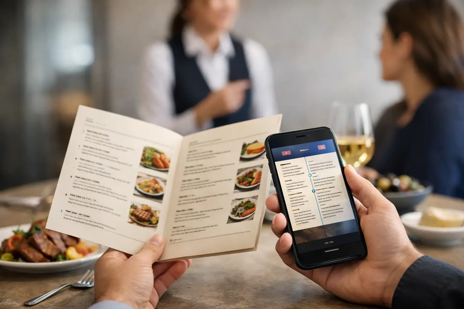 Εργαλείο μετάφρασης menu εστίασης για πελάτες