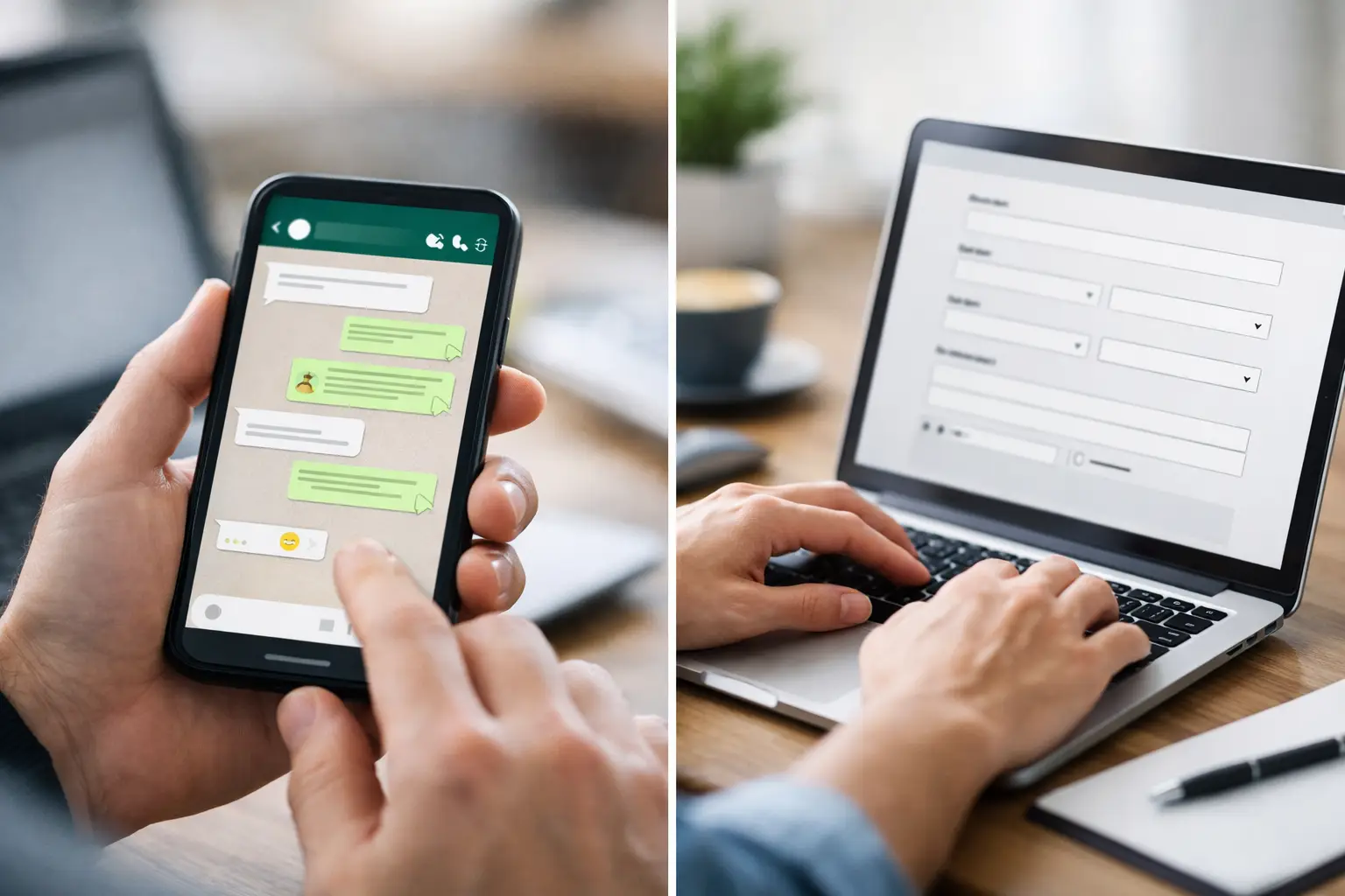Orçamento por WhatsApp ou formulário?