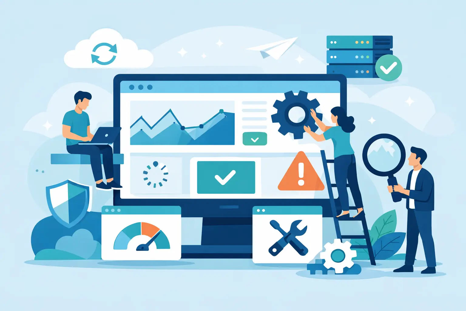 Website monitoring en onderhoud zonder gedoe