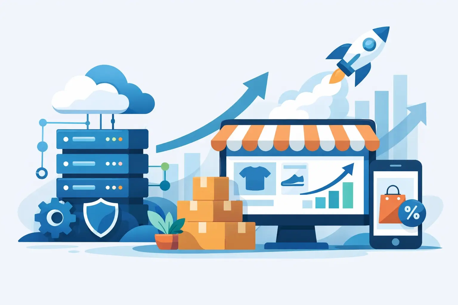 Managed hosting voor webshops die willen groeien