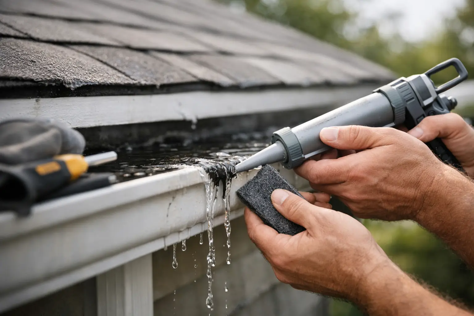 Learn how to repair leaking gutters with the right inspection, sealing, patching, and replacement methods to stop water damage fast.