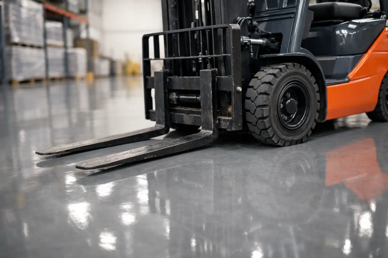 Can epoxy flooring handle forklifts? Yes, if the slab, system build, and traffic loads are matched correctly for industrial warehouse use.