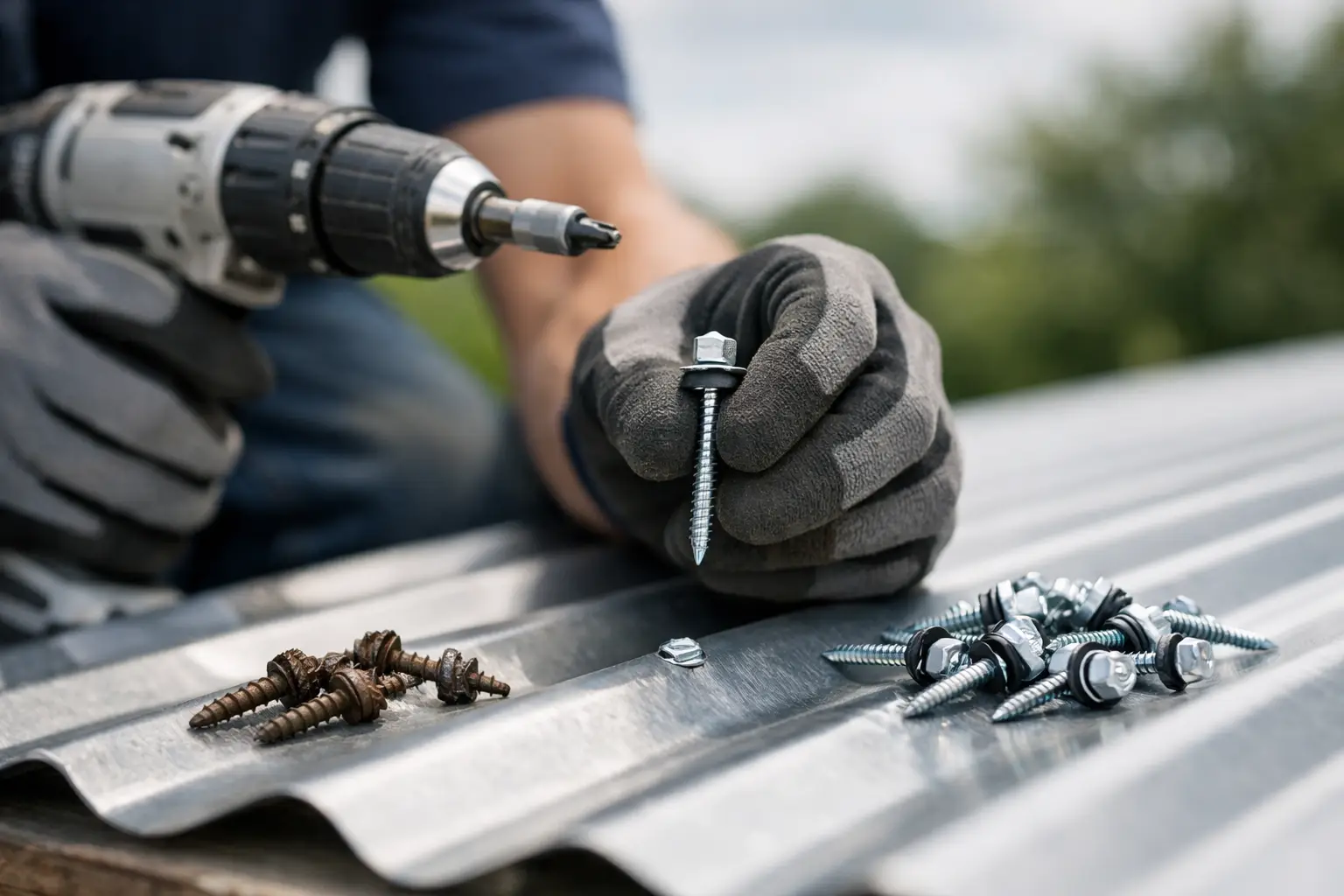 Metal roof screw replacement stops leaks, rust, and panel movement. Learn when to replace fasteners and how to avoid repeat roof failures.