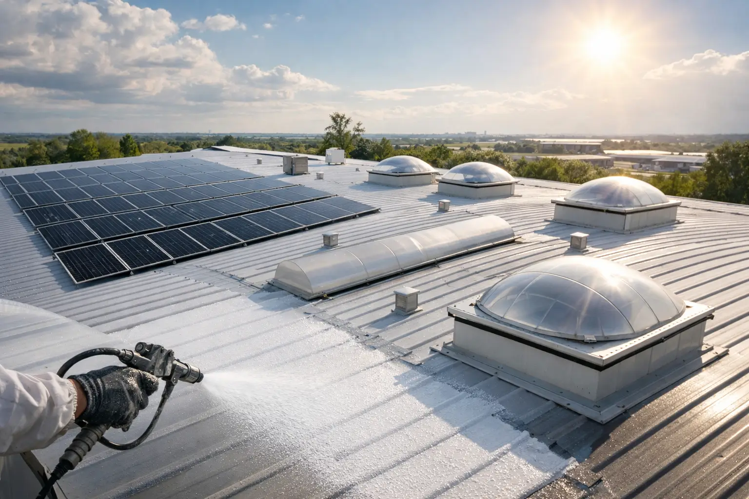 Warehouse roof heat reduction solutions that lower indoor temperature, cut cooling load, and protect roofing systems with practical retrofit options.