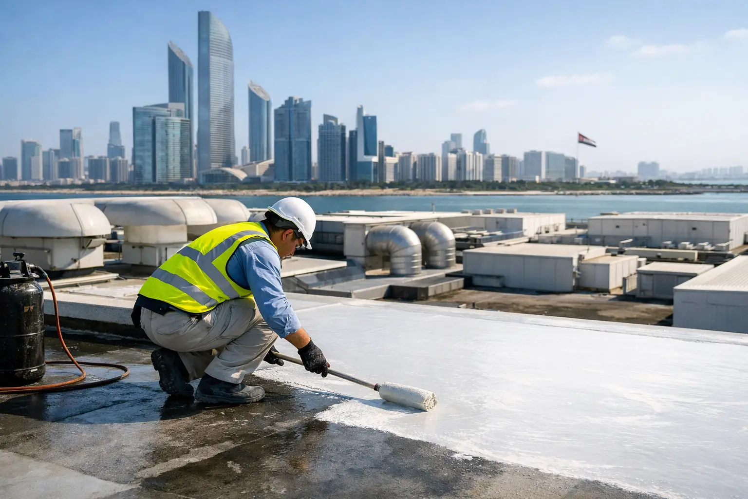 Waterproofing Abudhabi for warehouses, factories, and commercial roofs. Stop leaks, corrosion, and heat damage with tested repair systems.