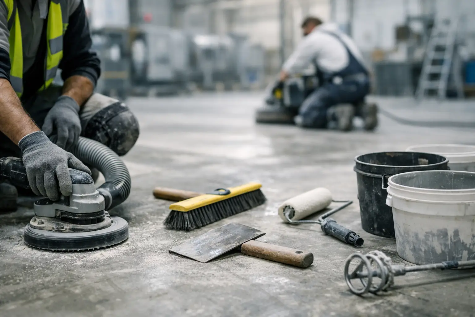 Learn how to prepare factory floor for epoxy with the right inspection, repair, grinding, and moisture control for long-term coating performance.