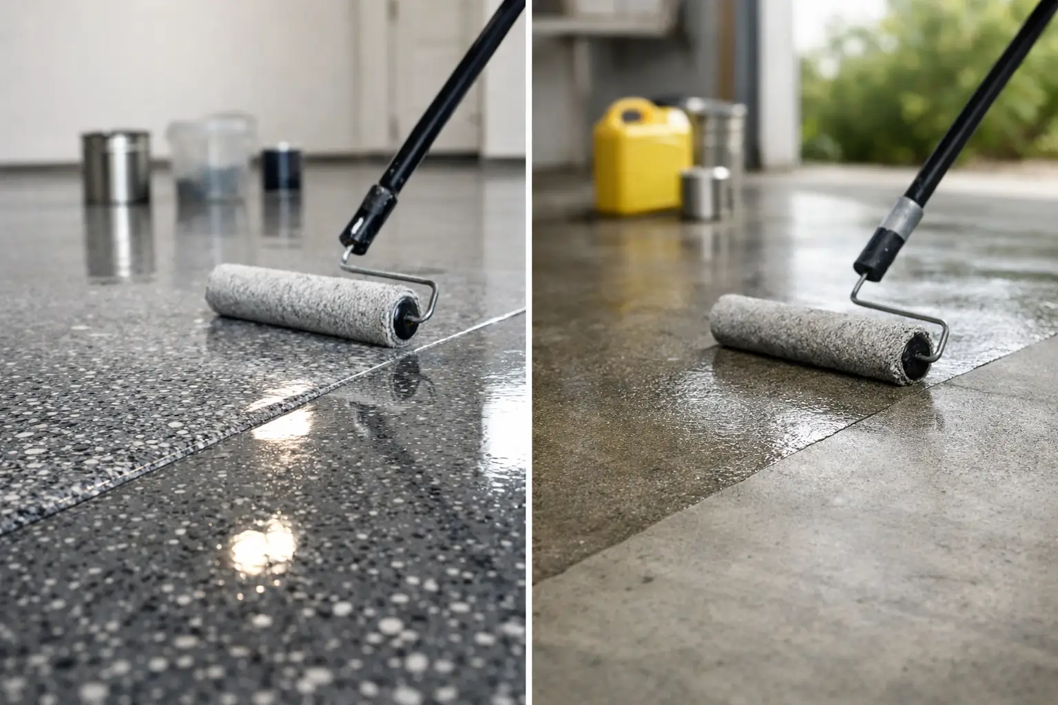 Compare epoxy flooring vs concrete sealer for warehouses, plants, and commercial spaces. Understand cost, durability, downtime, and fit.