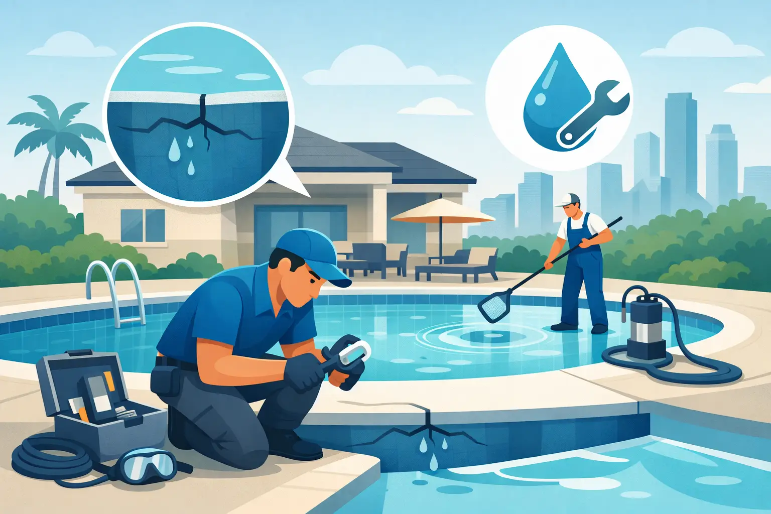 Pool Leak Repair Process for Houston Homeowners