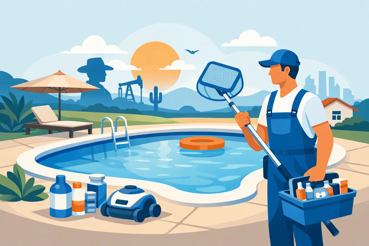 7 Pool Maintenance Service Benefits for Texans
