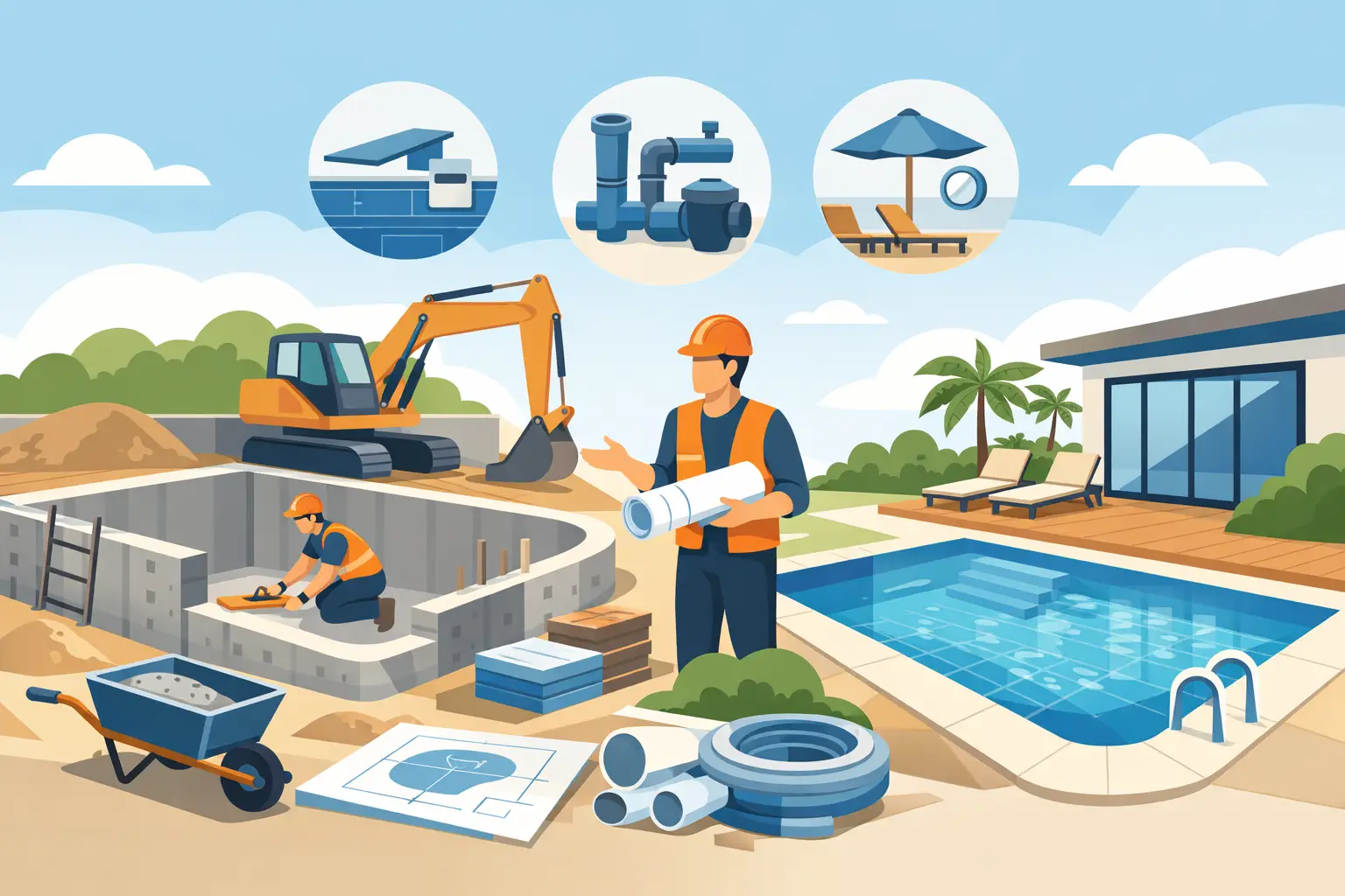 What Is Included in Pool Construction Projects?