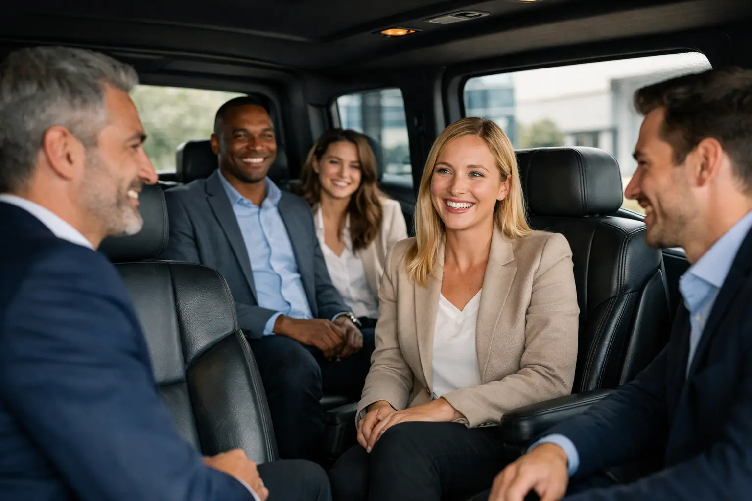 Van executiva comporta quantas pessoas por viagem?