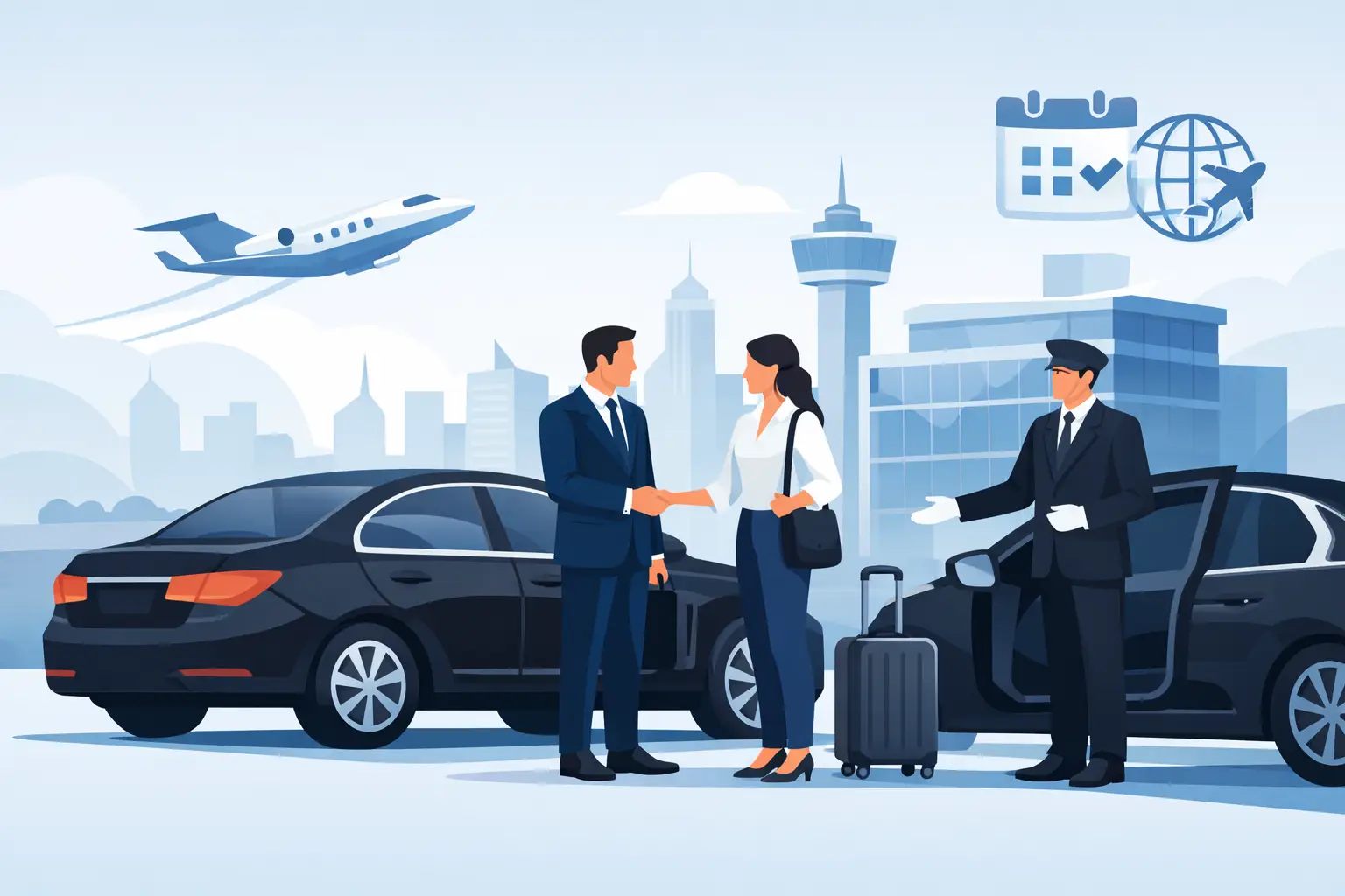 Transporte premium para executivos na prática