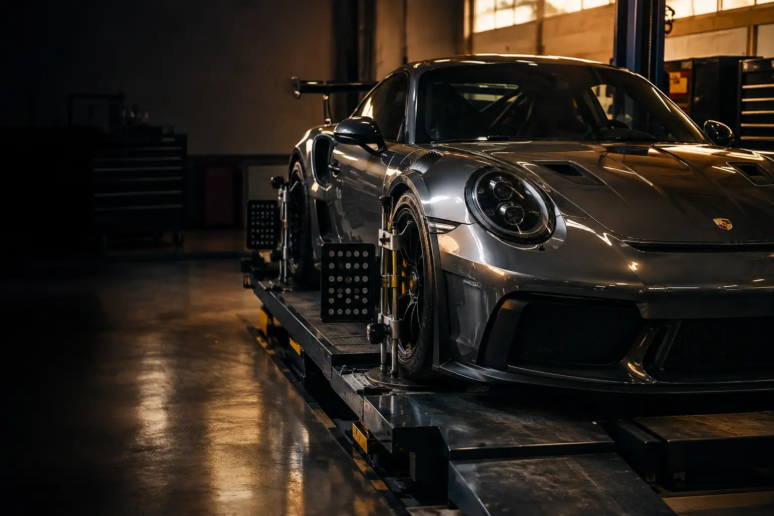 Vehicle Corner Balancing Guide for Track Cars