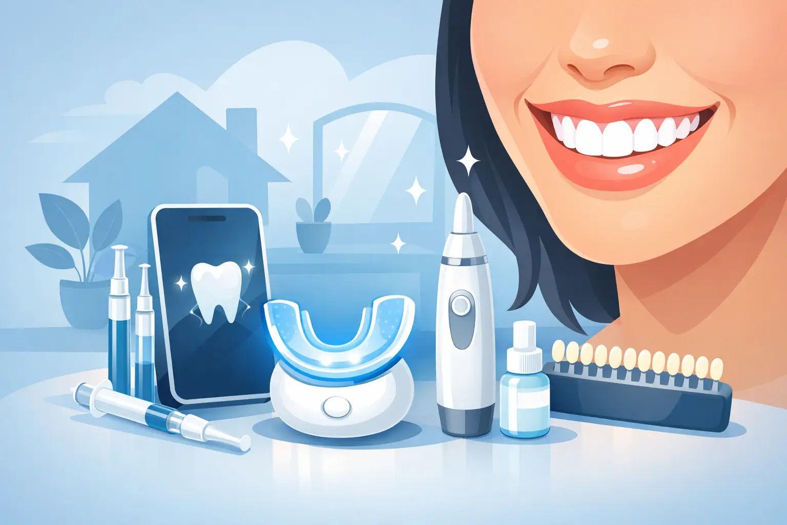 Home teeth whitening pro zářivý úsměv doma