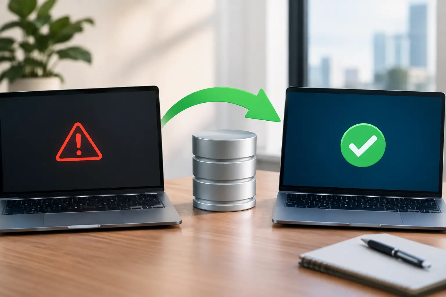 Database Recovery Example: From Outage to Restore