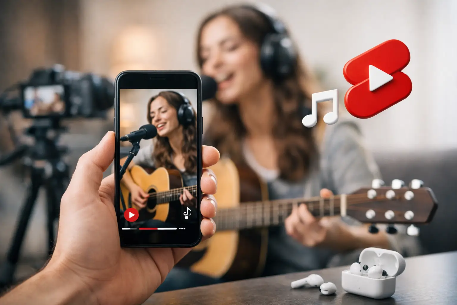 Come usare YouTube Shorts musicali per crescere