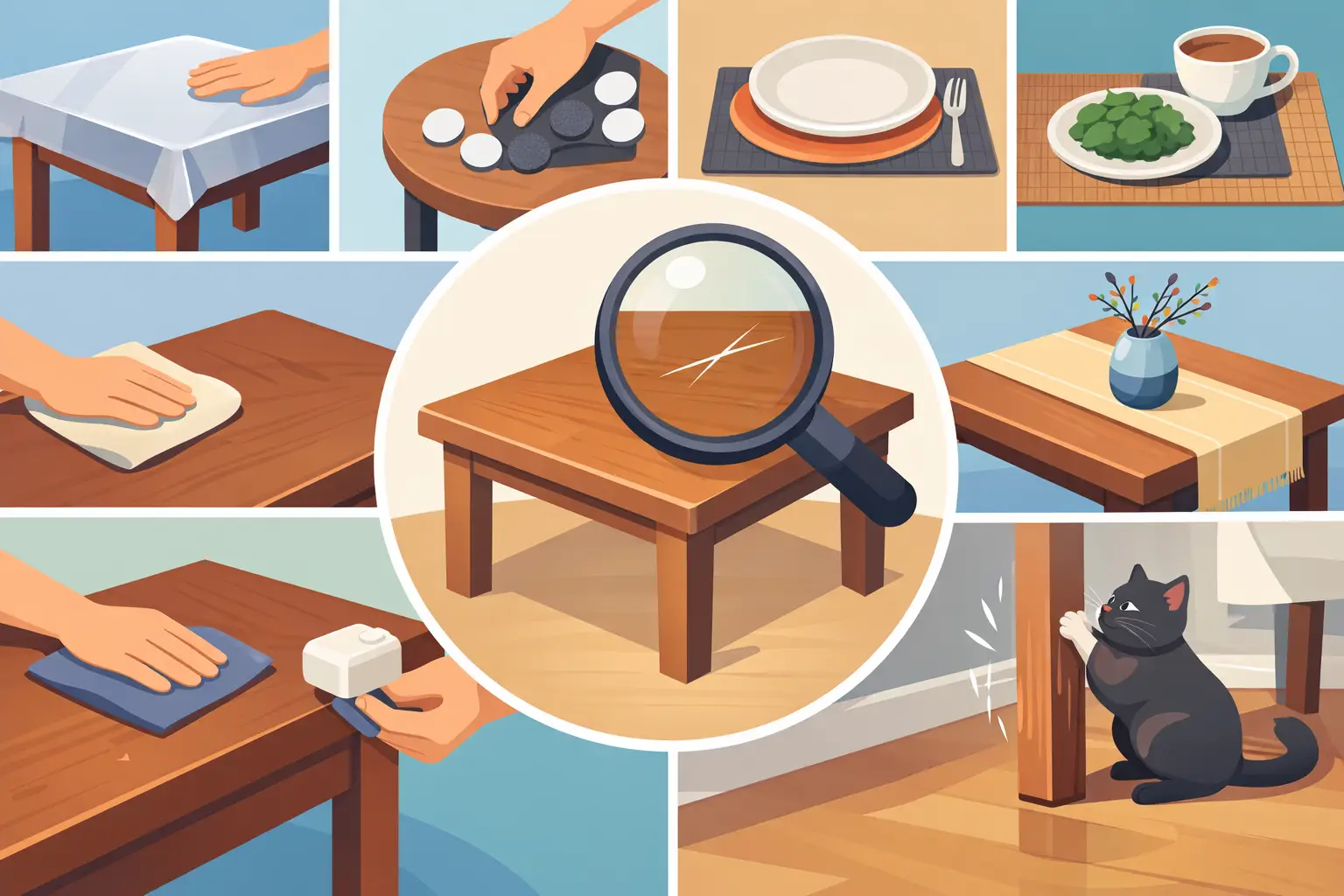 How to Protect Table From Scratches: 8 Ways