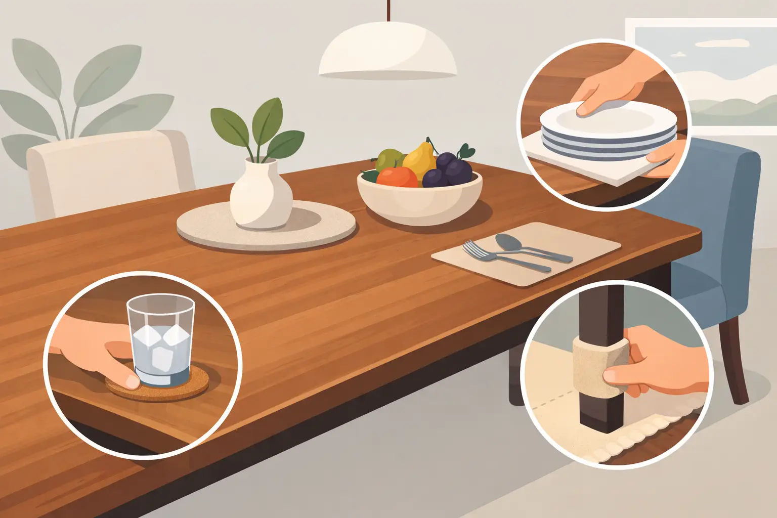 How to Prevent Dents in Your Dining Table