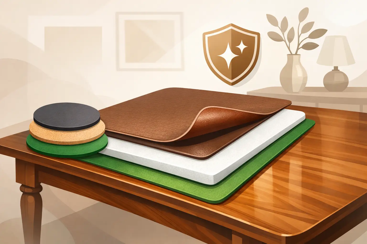 Table Pad Materials That Protect Fine Furniture
