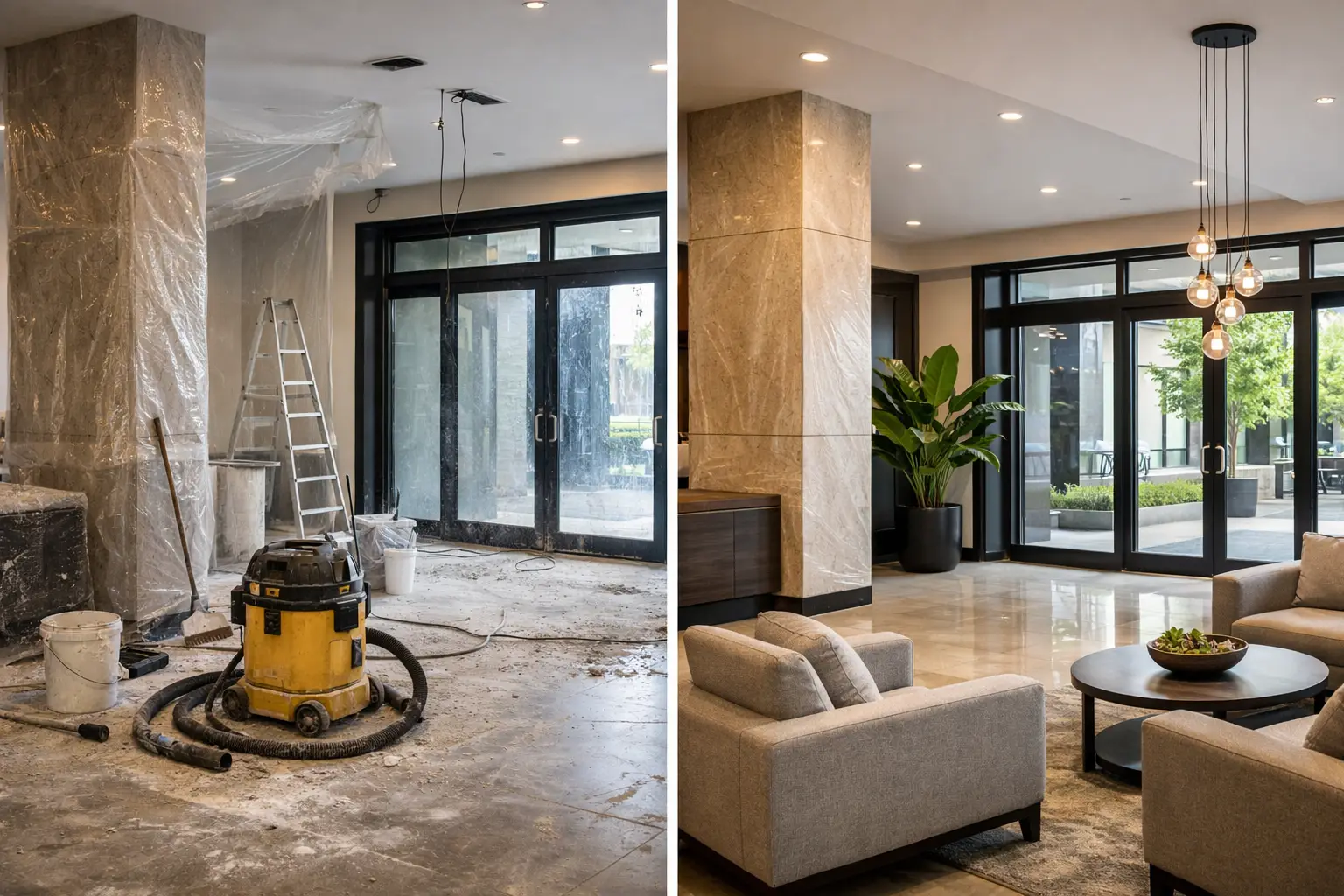 Post-construction cleaning versus final site cleanup
