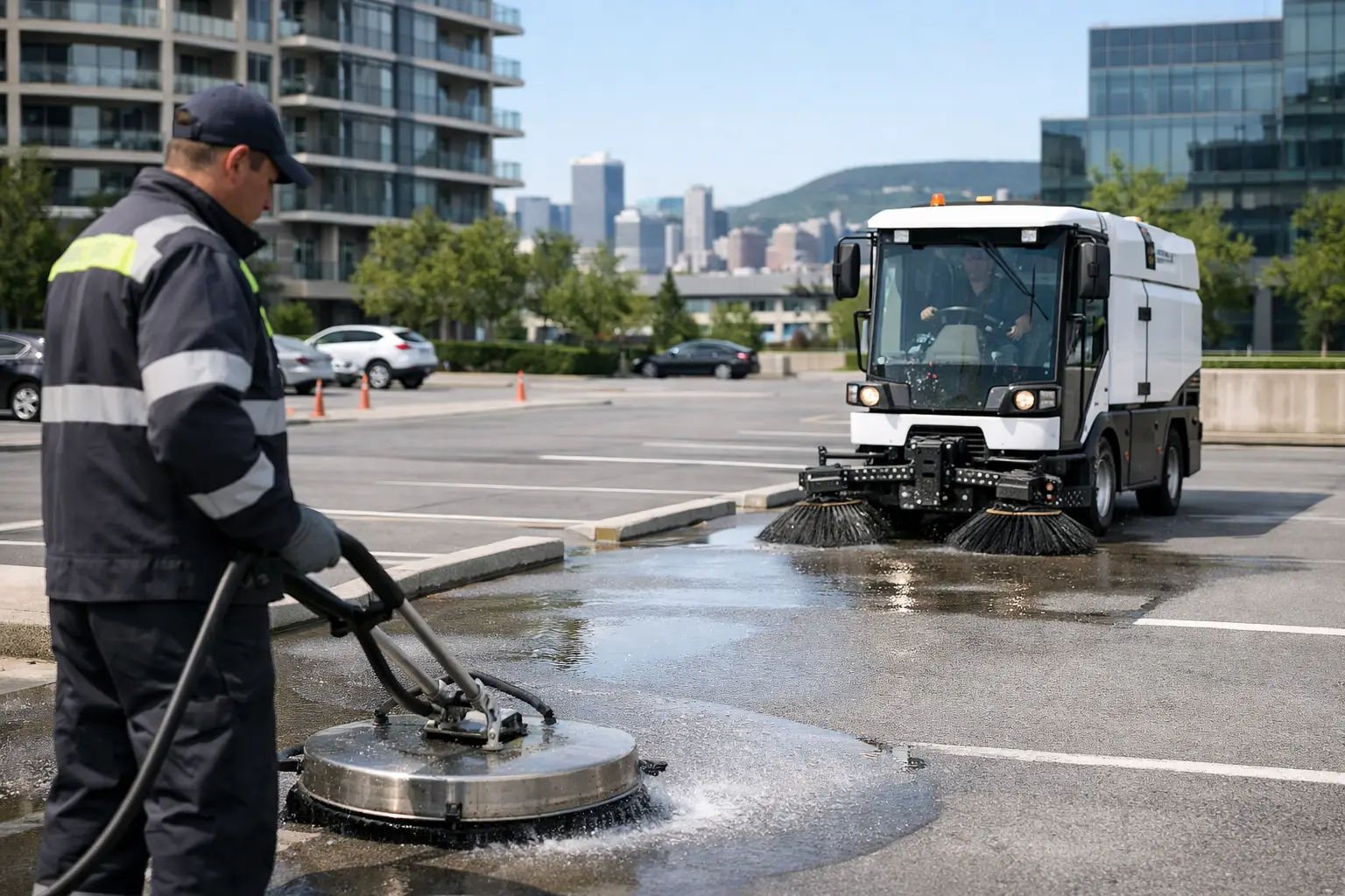 Parking lot cleaning Montreal - ce qu’il faut prévoir