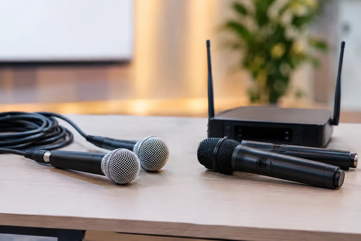 Wired Versus Wireless Event Microphones
