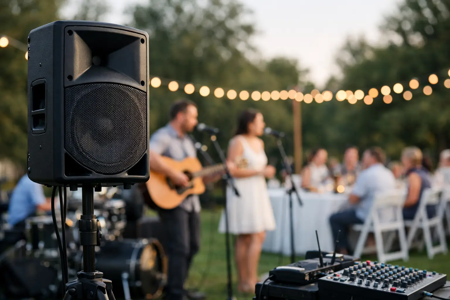Outdoor Sound System Hire That Guests Can Hear