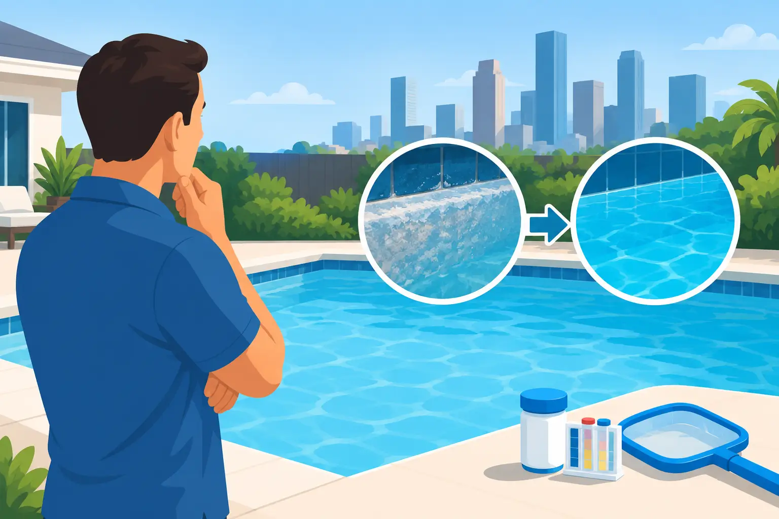Can Pool Calcium Be Removed? Houston Homeowner Answers