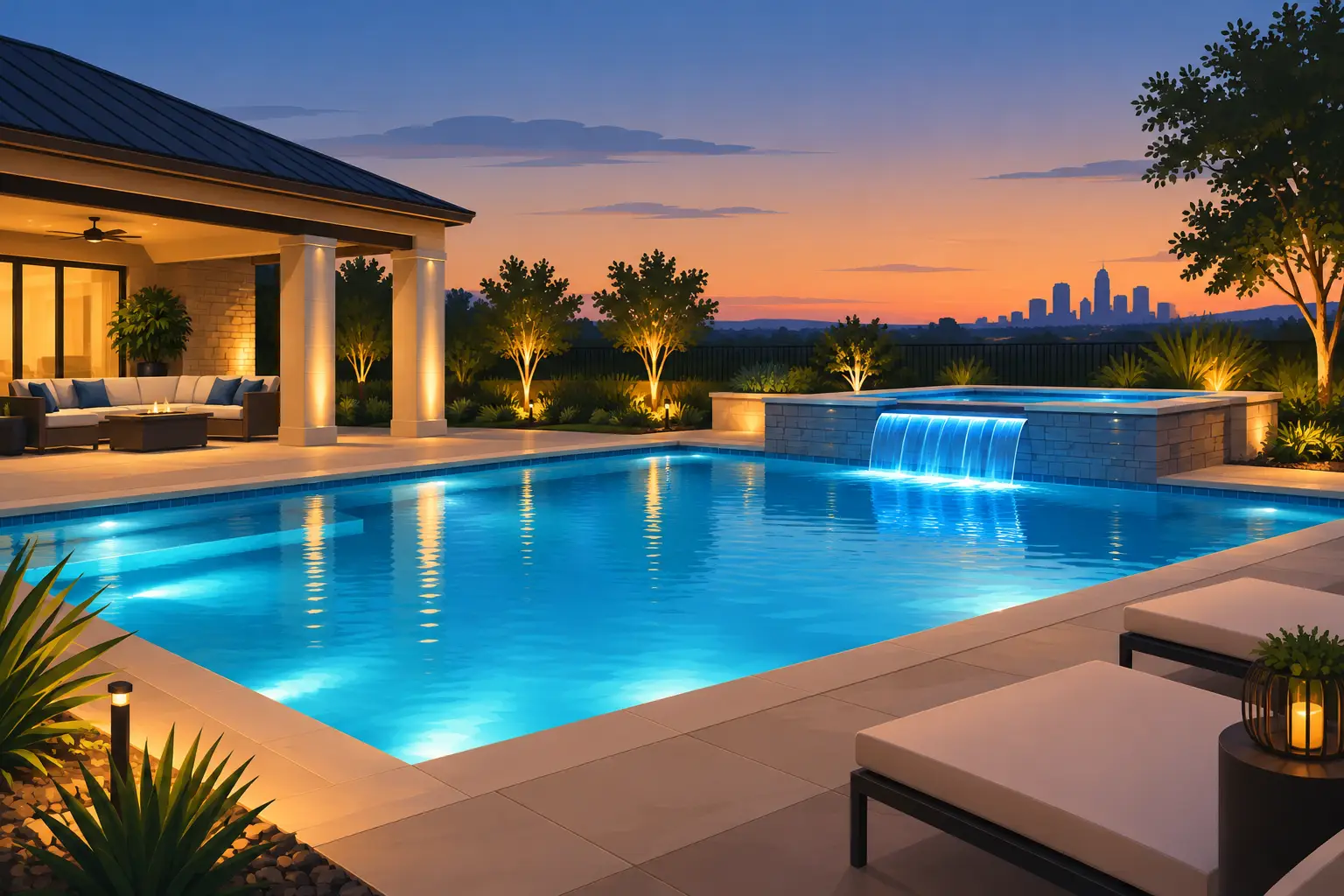 Luxury Pool Lighting Ideas for Texas Backyards