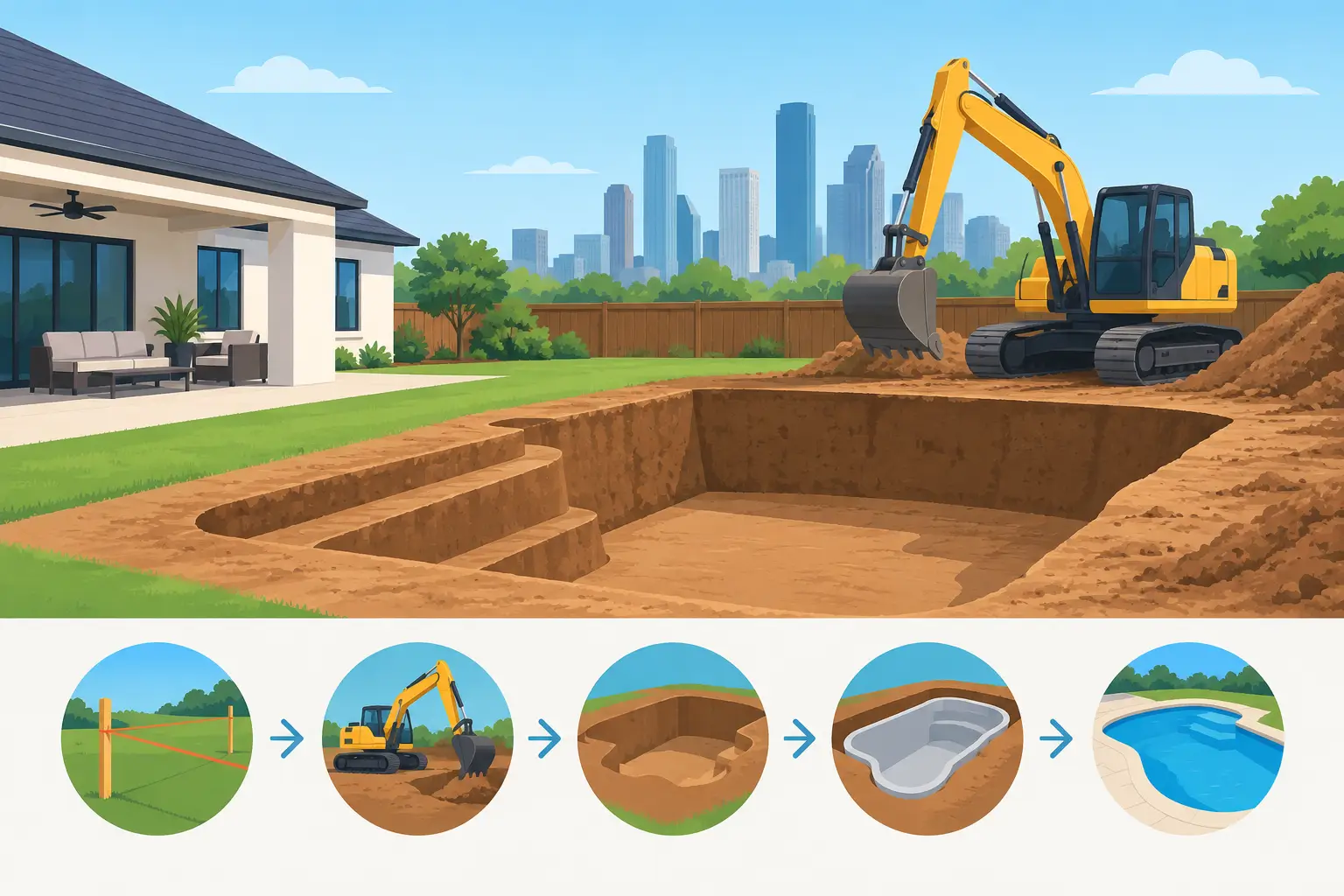 Pool Excavation Process Guide for Houston Homes