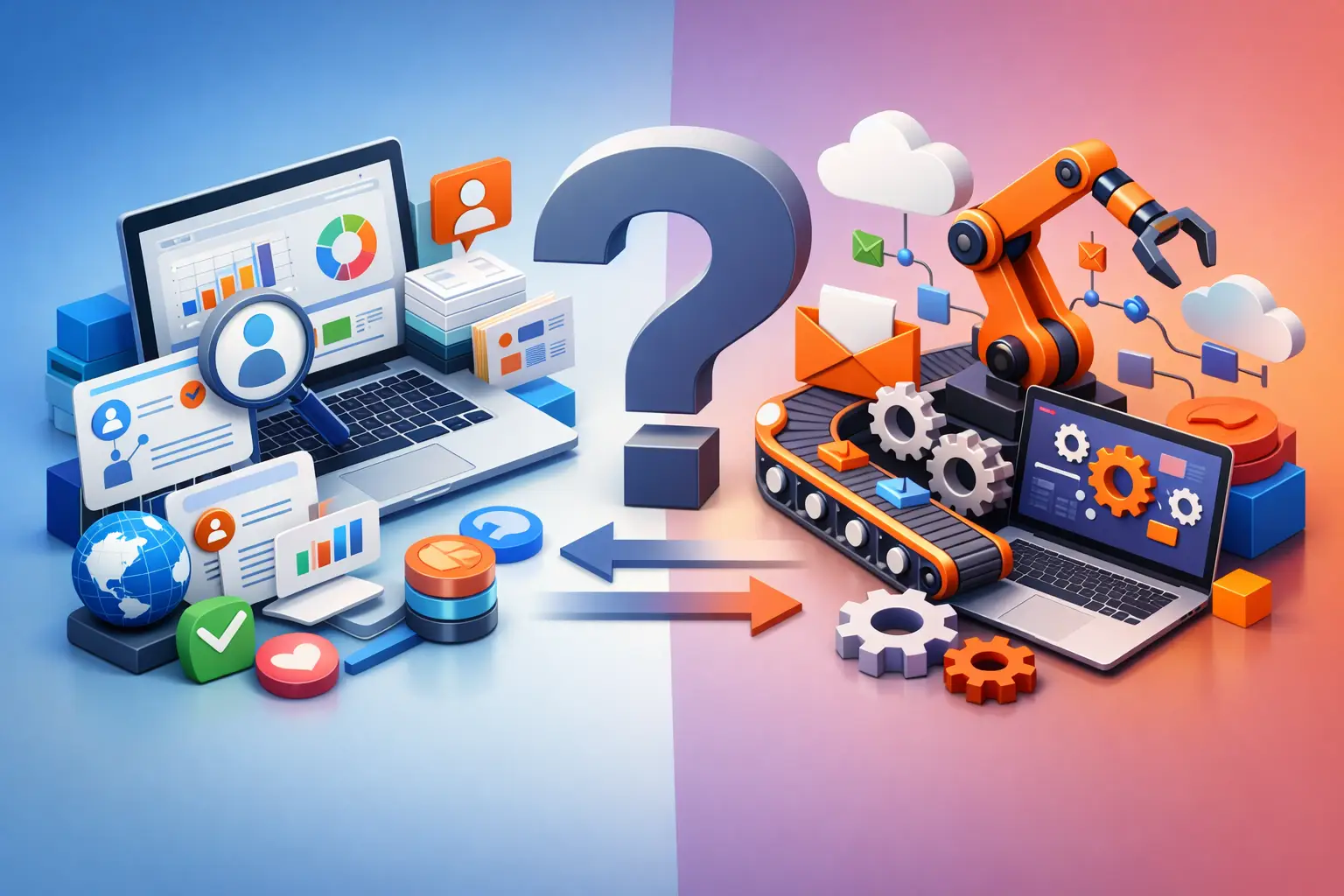 CRM או אוטומציה עסקית - מה העסק שלכם צריך?