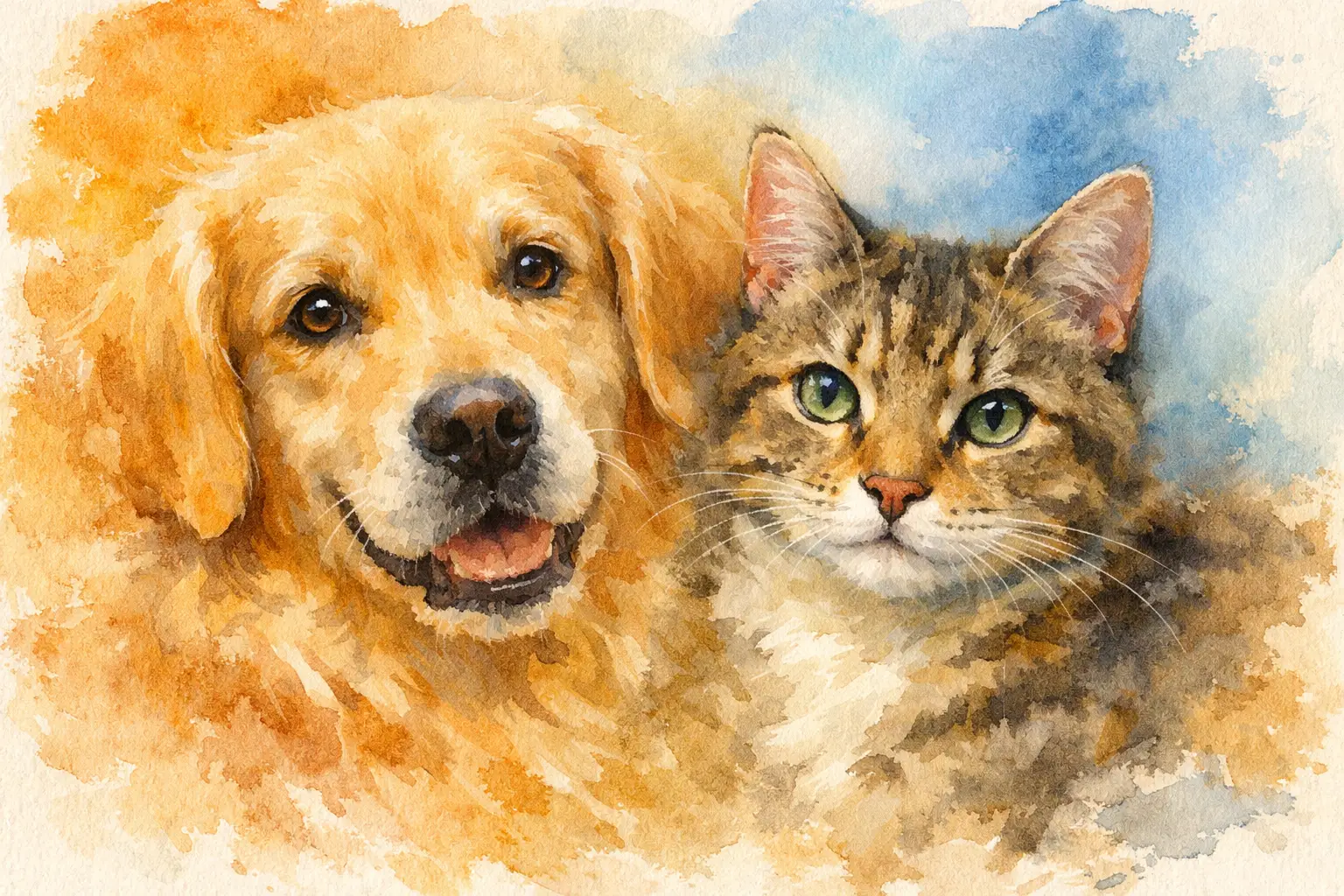 Pet Portrait From an Old Photo Example That Feels True
