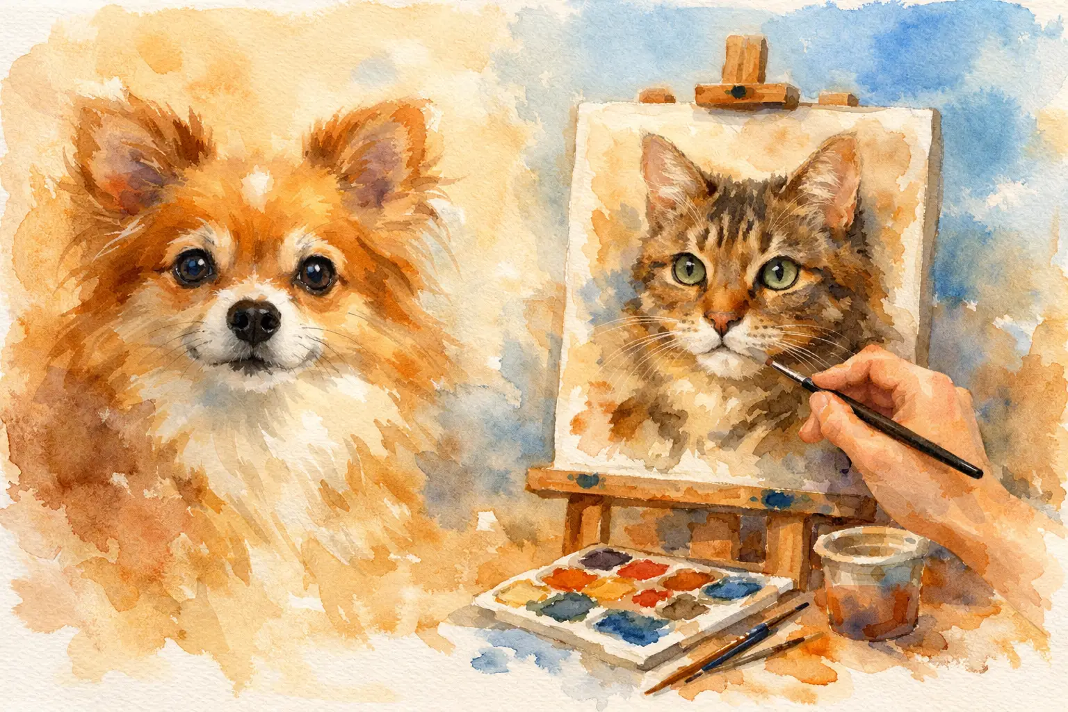 Instant Portrait or Custom Order for Your Pet?