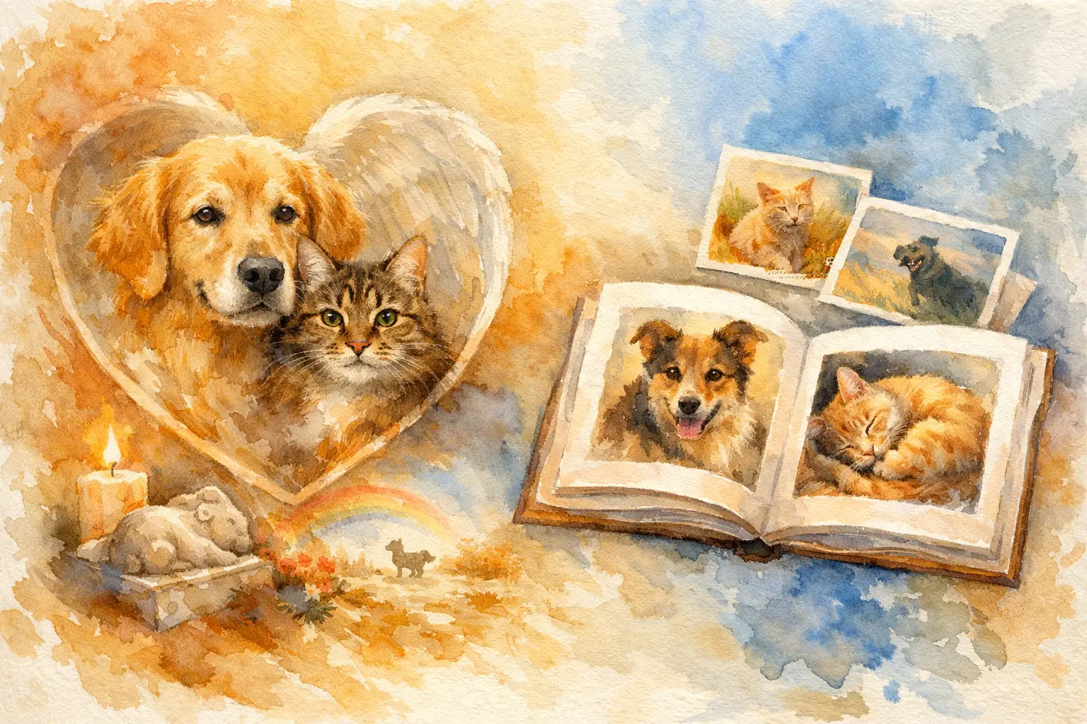 Memorial Art vs Photo Book for Honoring a Pet