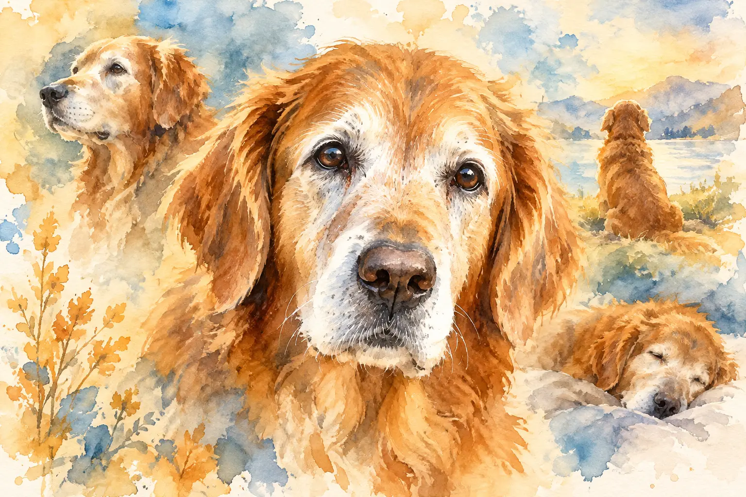 Senior Dog Legacy Portrait Example Ideas