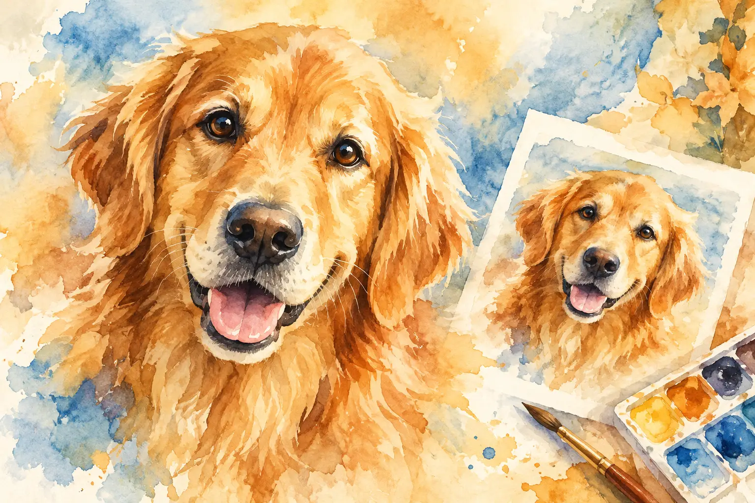 A Living Dog Portrait Customer Example, Explained