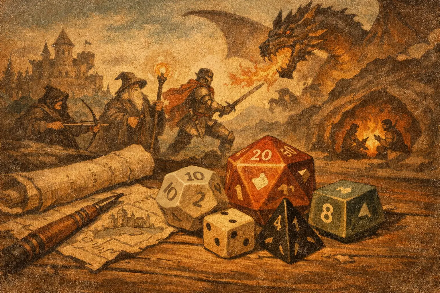 How Dice Mechanics Shape Stories in RPGs