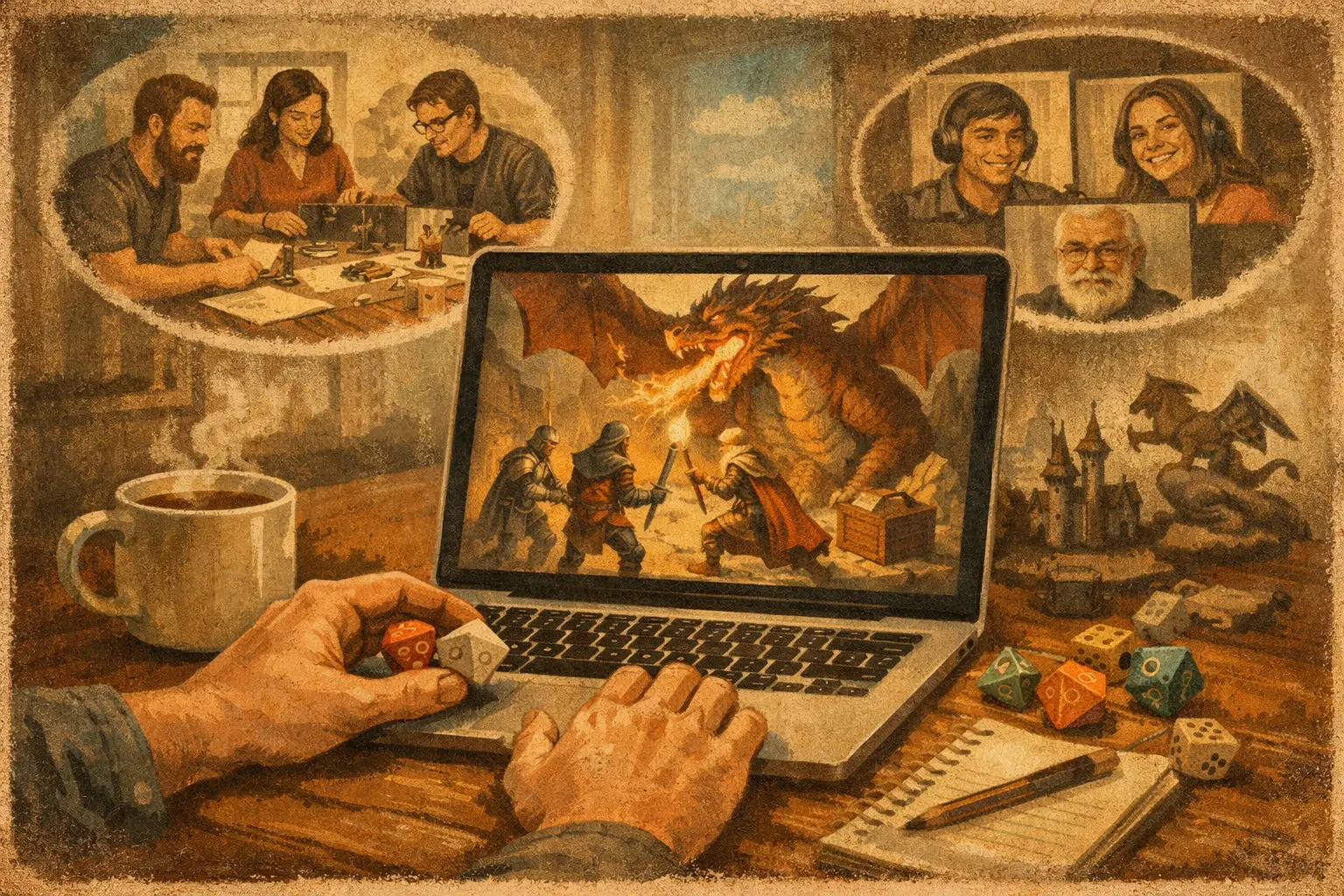 Virtual Tabletop Adventures Without the Scheduling